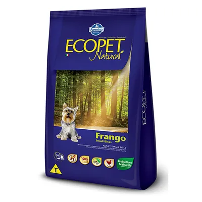 Ração Farmina Ecopet Natural Small Bites para Cães Adultos de Raças Pequenas 15 kg