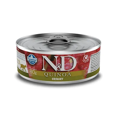 Ração Úmida Lata Farmina N&D Quinoa Urinário para Gatos Adultos 80 g