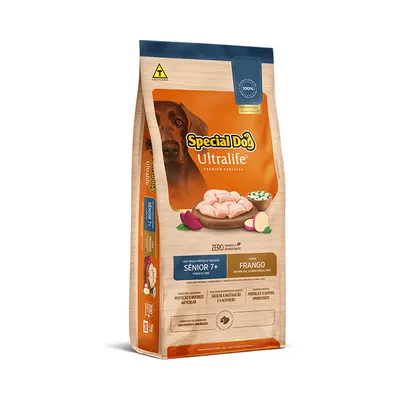 Ração Special Dog Ultralife Frango para Cães Sênior 7+ de Raças Médias e Grandes - 15Kg