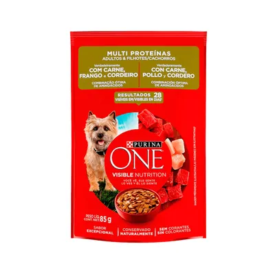 Sachê Purina ONE Multi Proteína para Cães Adultos 85 g