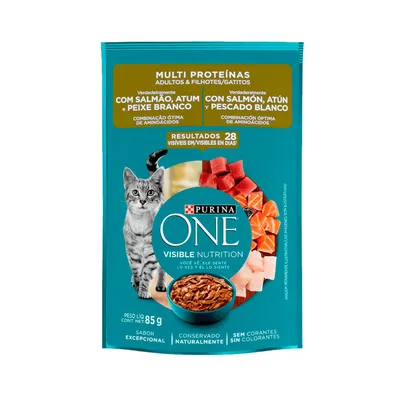 Sachê Purina ONE Multi Proteína para Gatos Adultos 85 g