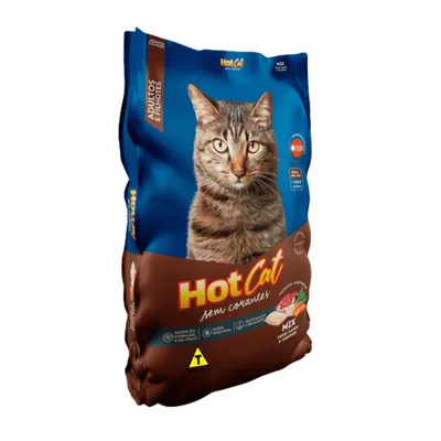 Ração Hot Cat Mix Sem Corantes para Gatos Adultos - 10,1kg