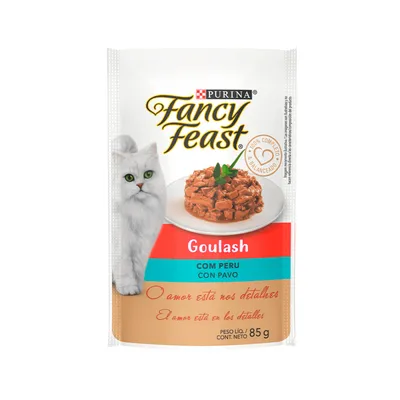 Ração Úmida Purina Fancy Feast Goulash Peru para Gatos Adultos 85 g