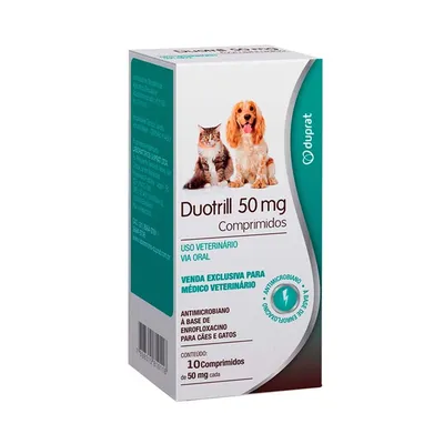 Duotrill 50mg Antimicrobiano para Cães e Gatos