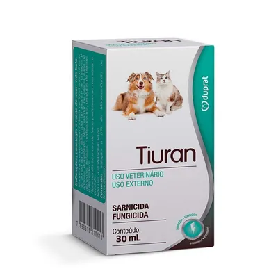 Tiuran Sarnicida e Fungicida para Cães e Gatos Duprat