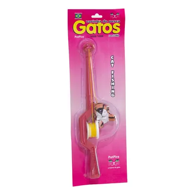 Brinquedo para Gatos Varinha Pesca Tigre PetPira Laranja