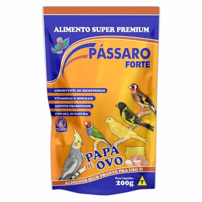 Papa de Ovo Pronto para Uso Pássaro Forte