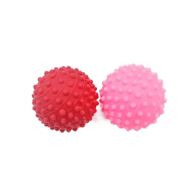 Bolinha Mini Travinha 2 Unidades Animania Vermelho e Rosa