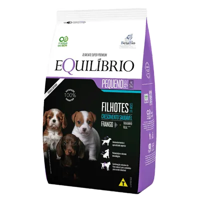 Ração Equilíbrio para Cães Filhotes Porte Pequeno Frango