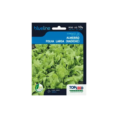 Sementes de Almeirão Folha Larga Blue Line Topseed Garden