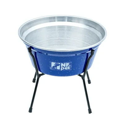 Comedouro Aramado Simples NF Pet Azul