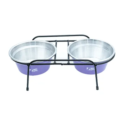 Comedouro Aramado Duplo NF Pet Lilás