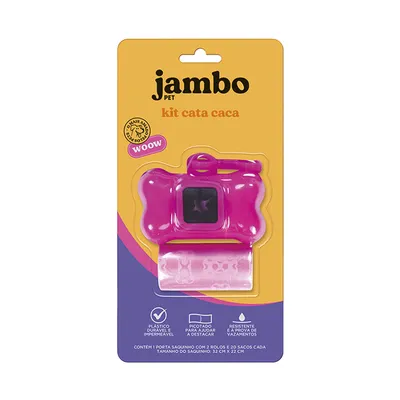 Porta Saquinhos Higiênicos Basic Rosa Jambo