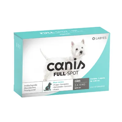 Antiparasitário Canis Fullspot 5 a 10kg