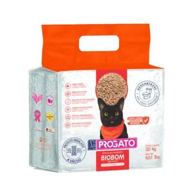 Granulado Higiênico Biodegradável ProGato Biobom