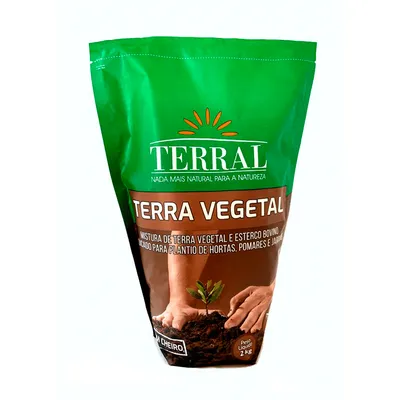 Terra Vegetal Adubada para Jardinagem Terral