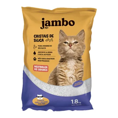 Areia Higiênica Cristais de Sílica Fresco Cat Jambo Pet