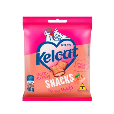 Petisco Gatos Kelcat Snacks Salmão
