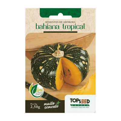Sementes de Abóbora Bahiana Tropical Tradicional Topseed Garden