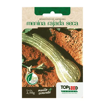 Sementes de Abóbora Menina Rajada Tradicional Topseed Garden