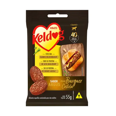 Petisco Keldog Bifinho Mini Burguer Angus Costela
