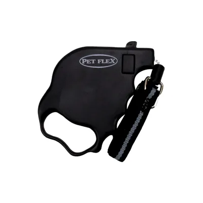 Guia Retrátil Premium Pet Flex Preta