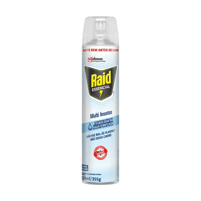 Inseticida Raid Essencial Aerossol sem Perfume Multi-Insetos