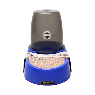 Comedouro Automático Pet Flex Azul