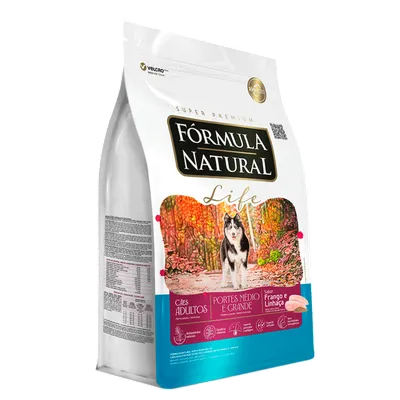Ração Fórmula Natural Life Cães Adultos Médio e Grande