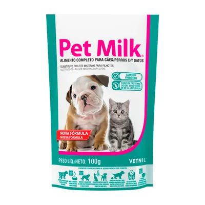 Pet Milk Vetnil – Leite Substituto para Filhotes de Cães e Gatos
