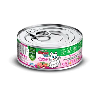 Ração Úmida Turma da Mônica Gatos Salmão com Legumes