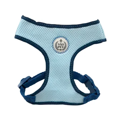 Colete Aerado Grid São Pet Azul