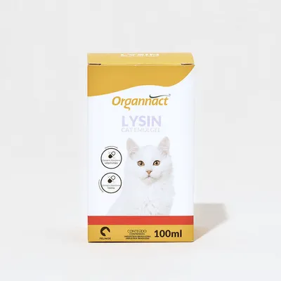 Lysin Cat Emulgel Suplemento Organnact
