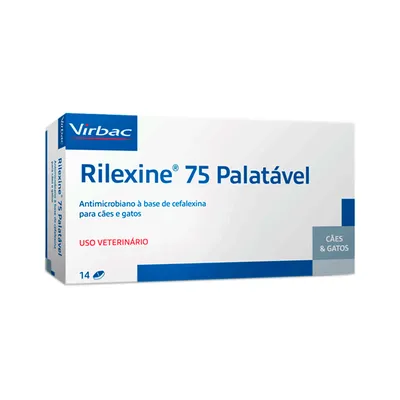 Rilexine 75mg Antimicrobiano para Cães e Gatos