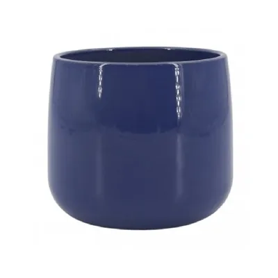 Vaso Bretagne de Cerâmica Ts Brasil Azul Suecia