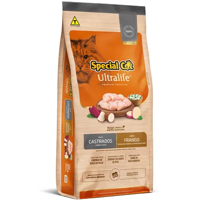 Ração Special Cat Ultralife Gatos Castrados Frango