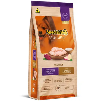 Ração Special Dog Ultralife Cães Adultos Raças Pequenas Frango