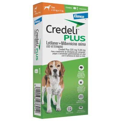 Antipulgas Credeli Plus Cães 5,5kg a 11kg