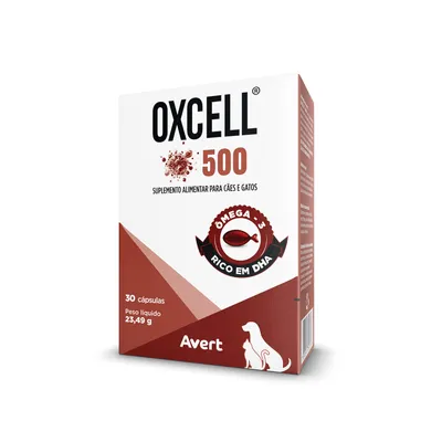 Oxcell 500mg Suplemento Alimentar para Cães e Gatos