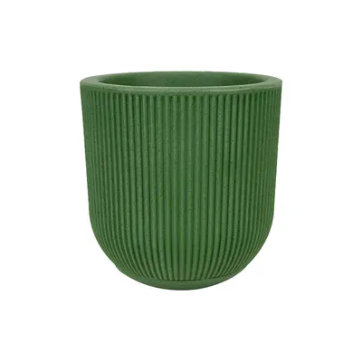 Vaso SP27 Fosco 29 x 29cm com Prato Verde Vasart
