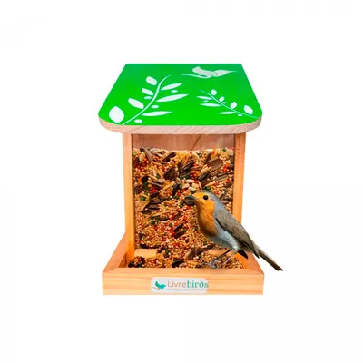 Comedouro Automático Collors Livre Birds Verde