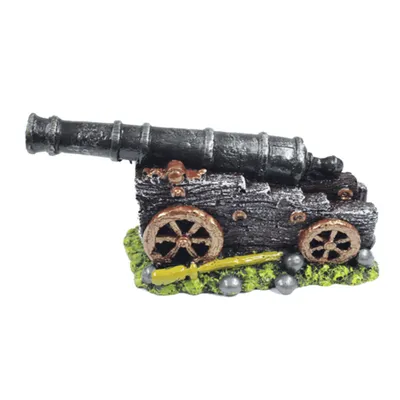 Enfeite para Aquário Canhão Naval Aquária