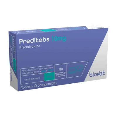 Preditabs 10 mg Anti-inflamatório para Cães e Gatos