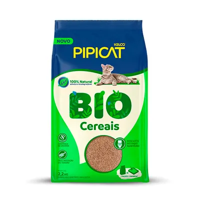 Granulado Higiênico Biodegradável para Gatos Pipicat Bio Cereais