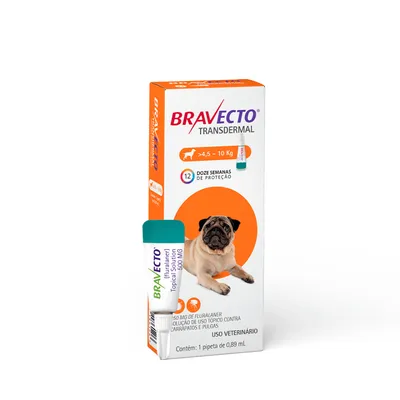 Antipulgas Bravecto Transdermal Cães 4,5 a 10kg