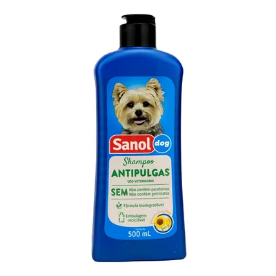 Shampoo Antipulgas para Cães Sanol