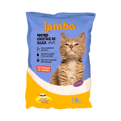 Areia Higiênica Micro Cristais de Sílica Jambo Pet