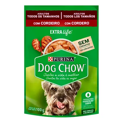 Ração Úmida Dog Chow Cães Adultos Cordeiro