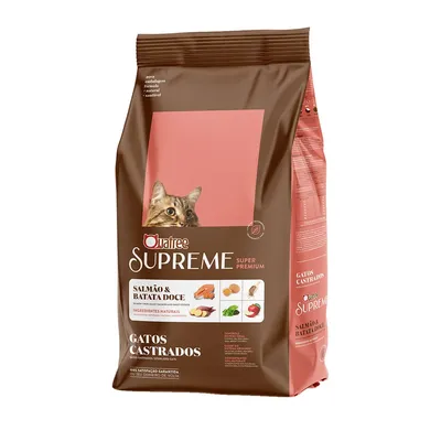 Ração Quatree Supreme Gatos Castrados Salmão