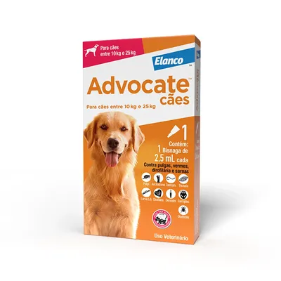 Antipulgas Advocate Cães 10 a 25kg